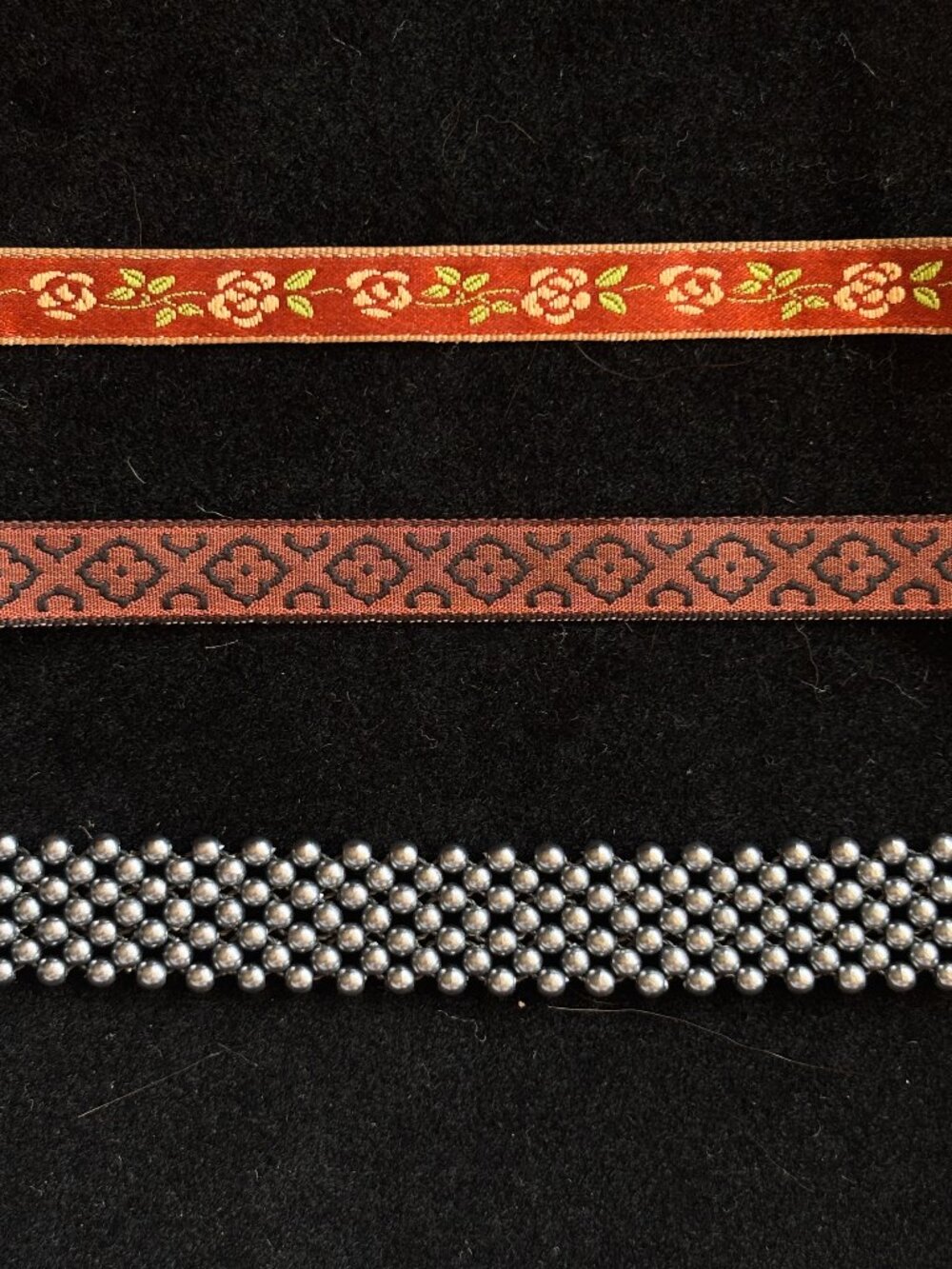 Ribbon and beaded choker bundle